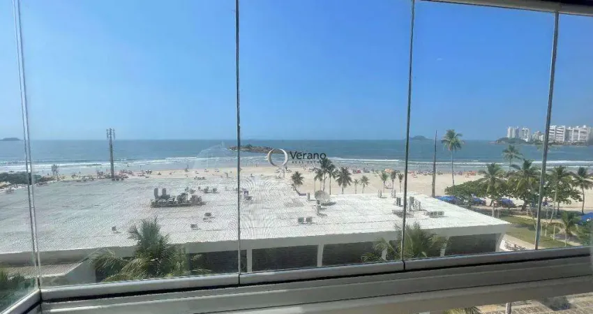 Guarujá centro frente mar, apartamento de alto padrão com 3 suites e 2 vagas