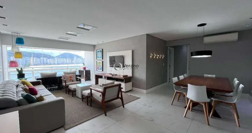 Sonho de verão, apartamento reformado à beira-mar, 3 dormitórios sendo 2 suítes à venda r$ 1.300.000 - astúrias