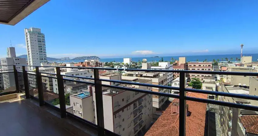 Apartamento vista mar, 3 dormitórios sendo 1 suíte - r$ 850.000 - enseada - guarujá/sp