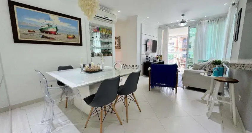 Apartamento com 3 suítes, varanda gourmet, 2 vagas à venda, 127 m² por r$ 950.000 - enseada - guarujá/sp