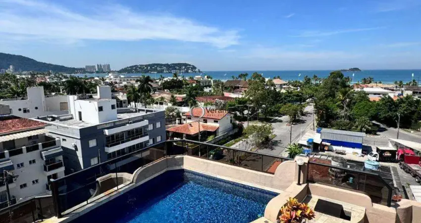 Cobertura com 5 dormitórios à venda, 220 m² por r$ 1.900.000,00 - enseada - guarujá/sp