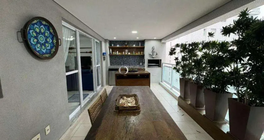 Apartamento com 4 dormitórios à venda, 134 m² por r$ 1.190.000,00 - astúrias - guarujá/sp