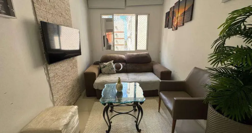 Apartamento mobiliado com churrasqueira e terraço na enseada, guarujá