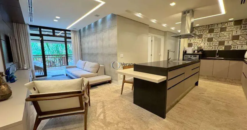 Apartamento exclusivo, finamente decorado, com 3 quartos, sendo 1 suíte à venda, 120 m² por r$ 2.800.000 - enseada - guarujá/sp