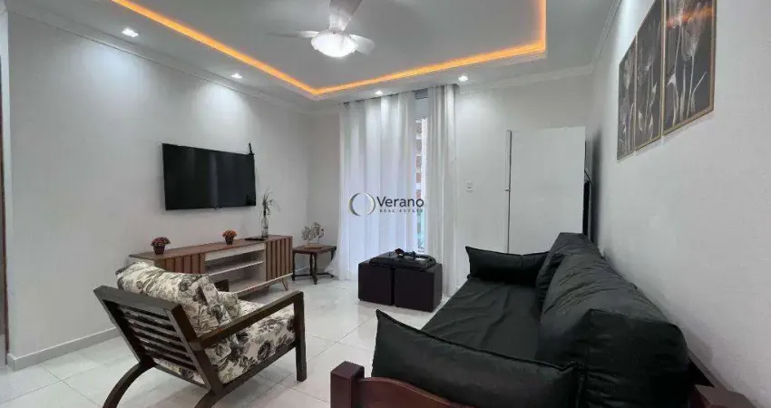 Apartamento com 1 dormitório à venda, 55 m² por r$ 380.000,00 - pitangueiras - guarujá/sp