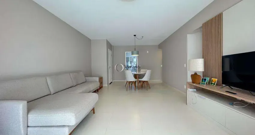Apartamento com varanda gourmet, 3 quartos, sendo 1 suíte, 2 vagas à venda, 125 m² por r$ 1.370.000 - pitangueiras - guarujá/sp