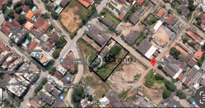 Terreno à venda na Rua das Helicônias, 54, Enseada, Guarujá