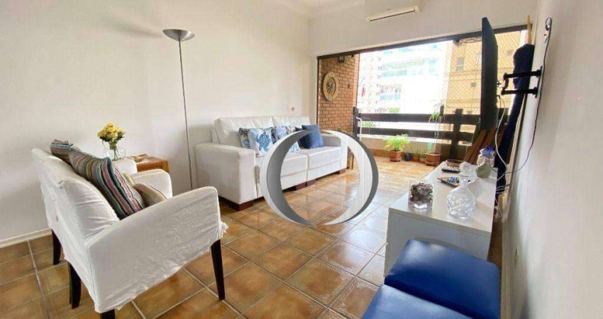 Apartamento com 3 dormitórios à venda, 127 m² por R$ 470.000,00 - Praia da Enseada - Guarujá/SP