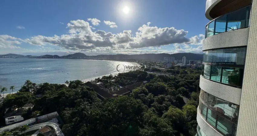 Apartamento com 4 dormitórios à venda, 224 m² por r$ 2.600.000,00 - enseada - guarujá/sp