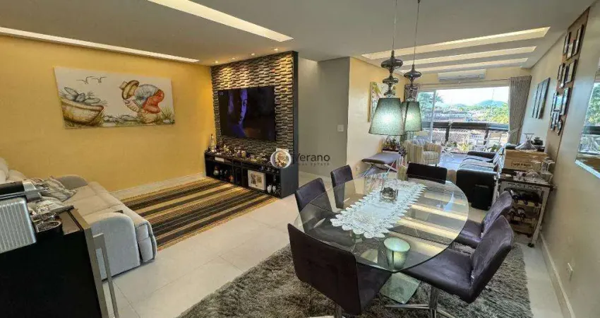 Apartamento com 3 dormitórios à venda, 110 m² por r$ 700.000,00 - enseada - guarujá/sp