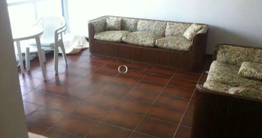 Apartamento mobiliado à venda em guarujá - enseada, com varanda e área de serviço