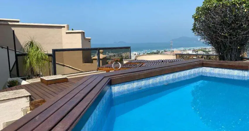 Cobertura com 5 dormitórios à venda, 400 m² por r$ 3.500.000,00 - enseada - guarujá/sp