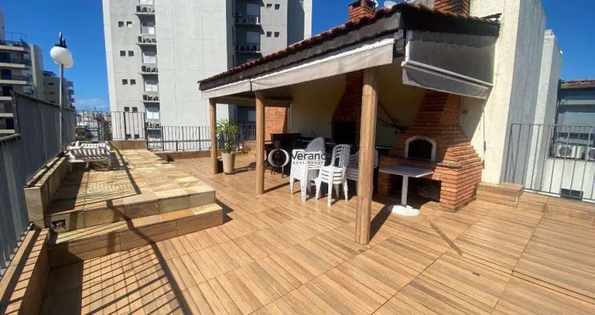 Cobertura com 4 dormitórios à venda, 180 m² por r$ 790.000,00 - enseada - guarujá/sp