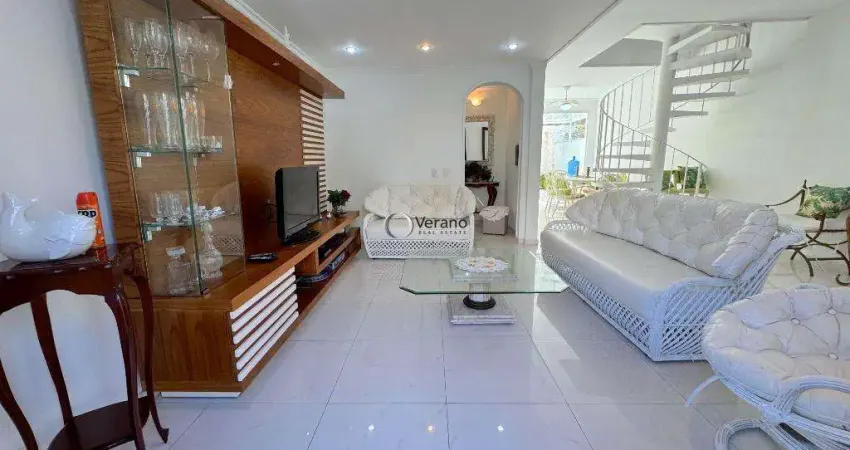 Costa do mar - casa em frente ao mar com 3 quartos, sendo 1 suíte à venda, 190 m² por r$ 1.100.000 - enseada - guarujá/sp