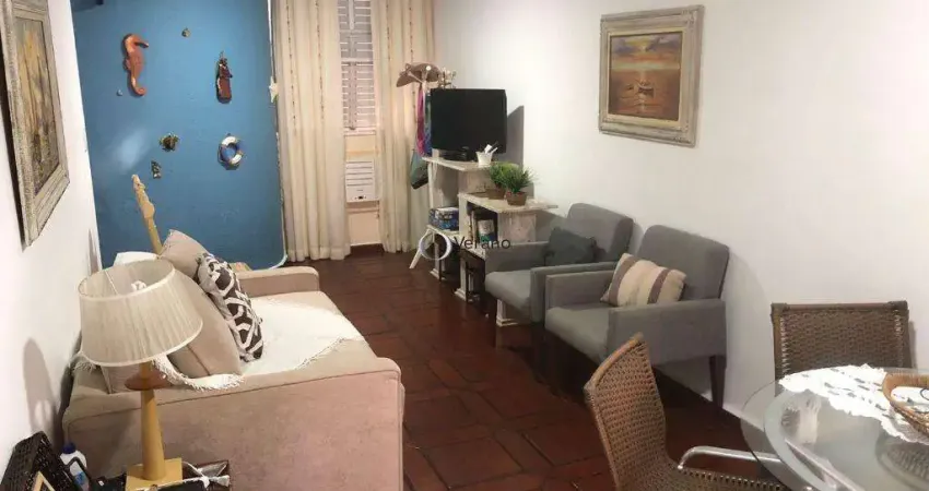 Apartamento com 1 dormitório à venda, 57 m² por r$ 320.000 - astúrias - guarujá/sp