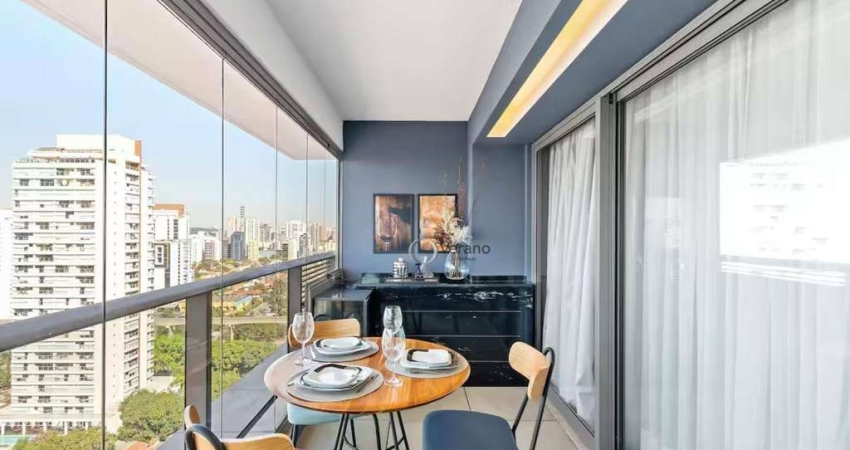 Apartamento com 1 dormitório à venda, 43 m² por R$ 950.000 - Brooklin Paulista - São Paulo/SP