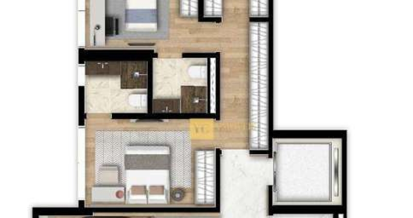 Apartamento com 2 dormitórios à venda, 128 m² por R$ 2.286.000,00 - Bigorrilho - Curitiba/PR