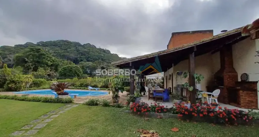 Chácara 11.700 m2, Casa Linear, 4 Quartos, Piscina, Sauna, Pomar, Albuquerque, Teresópolis