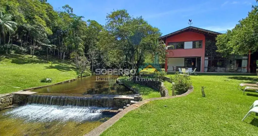 Sítio com Cachoeira Cristalina, 9.950 m2, Casa com 6 Quartos, Teresópolis, RJ