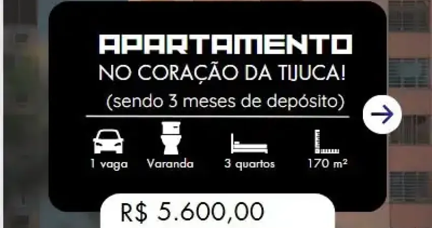 Apartamento com 3 quartos para alugar na Tijuca, Rio de Janeiro 