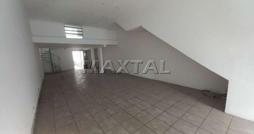 Loja com 80m² de vão livre, mezanino, na esquina com a Avenida Duque de Caxias