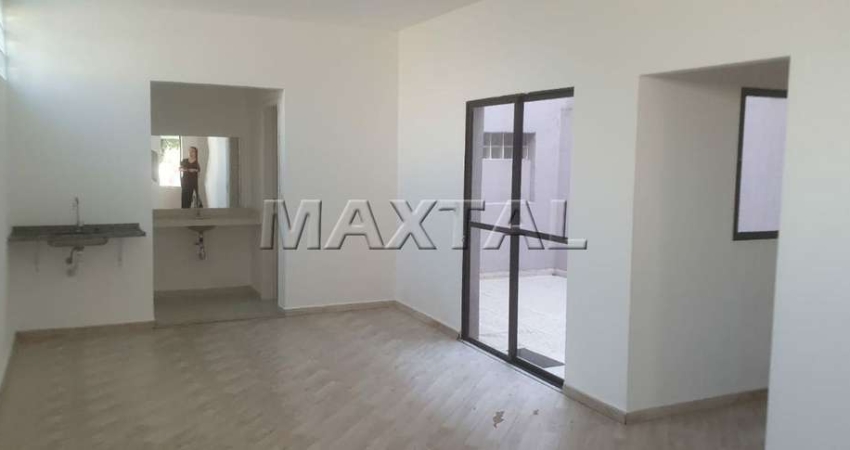Salas comerciais no Bairro de Santana com 120m², 2 banheiros, 01 vaga, junto à avenida Braz Leme.
