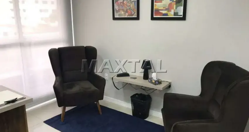 Sala comercial com 43m², com sacada , 2 salas, 1 banheiro, com vaga de garagem, em Santana.