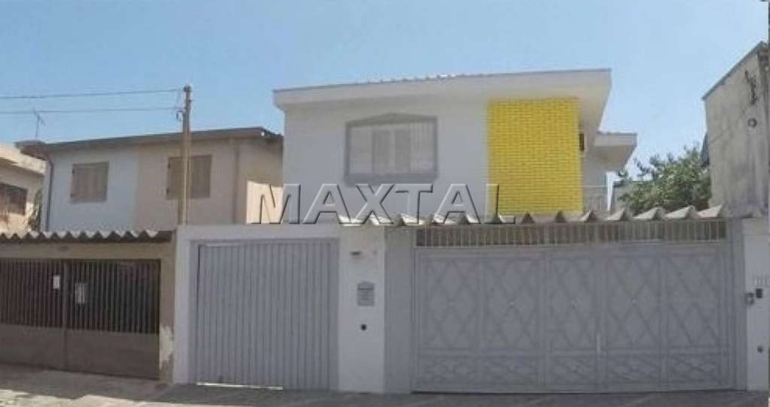 Sobrado 4 dormitórios, 4 vagas, sala de estar com lareira e 2 ambientes 217m² na região Casa Verde