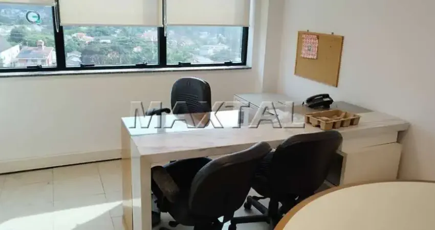 Sala comercial  à venda no Alphaville com  2 banheiros, ar condicionado, mobiliada e 1 vaga.