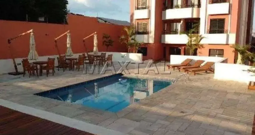 Apartamento à venda no Jardim Paraiso, com 2 quartos, cozinha planejada, 3 banheiros e 1 vaga.