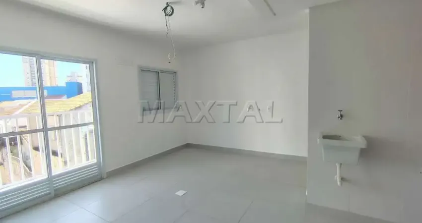 Studio novo para alugar em santana, de 27,99m². com 1 banheiro e sacada.
