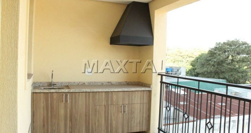 Apartamento para locação de 44m² em Santana, 1 dormitório, 2 banheiros e 1 vaga.