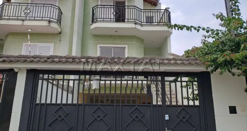 Sobrado de 195m²; com 3 Quartos , 3 suítes, 4 vagas, 5 banheiros, sacada, no Mandaqui.