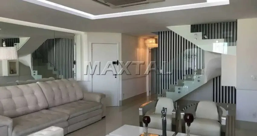 Cobertura Duplex em Santa Terezinha, de  256m², com 4 suítes e 5 vagas de garagem.