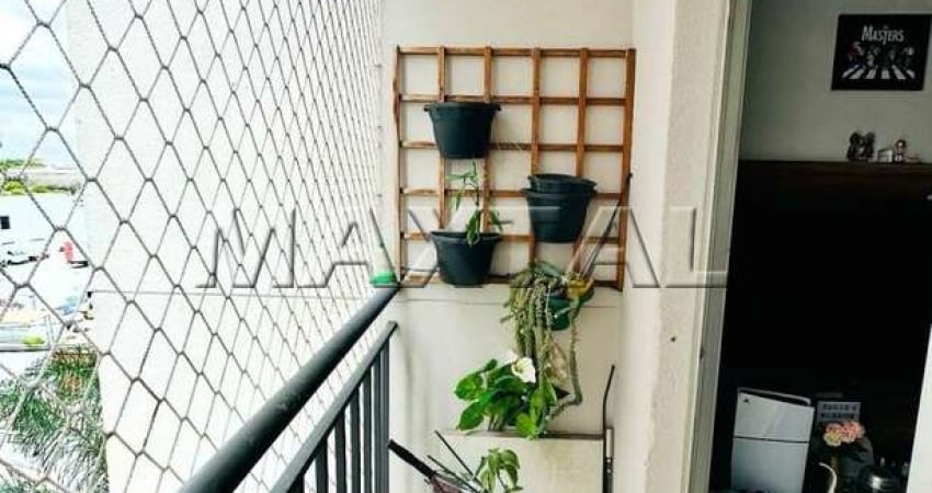 Apartamento à venda, com 2 dormitórios, 1 banheiro, varanda, 1 vaga, de 50m².