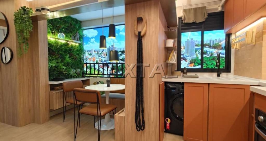 Apartamento em construção à venda, de 40m², com 2 dormitórios. Entrega para Abril 2026.