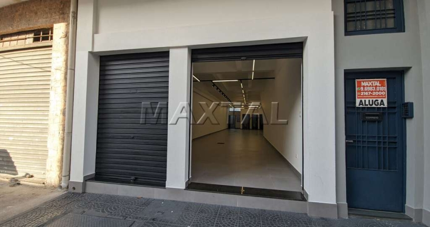 Loja Nova para locação no Bairro da Luz com 165m², na Região da Rua das Noivas e Bom Retiro.