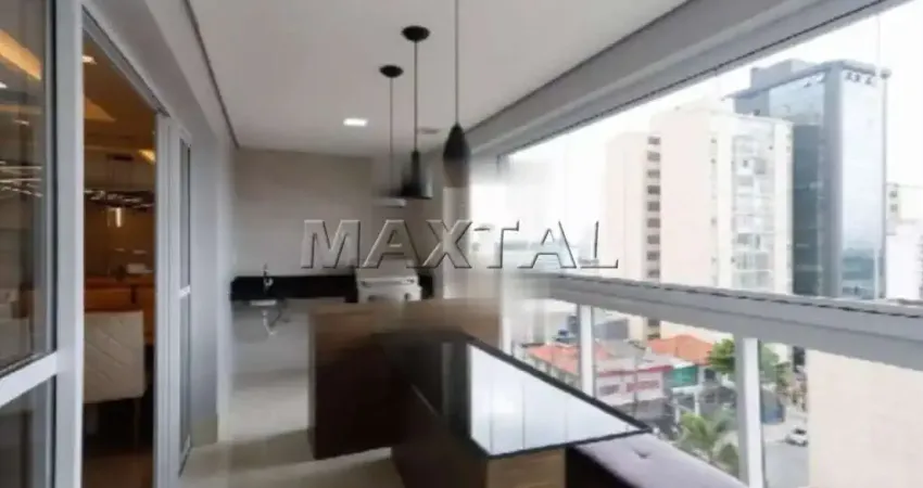 Apartamento 129m² à venda em Santana, 03 quartos, 05 banheiros, 03 vagas, varanda gourmet.