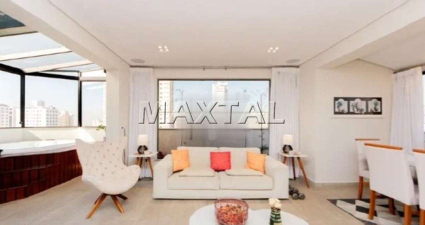 Cobertura Duplex com 227m² de área útil em Santana, 4 quartos, 1 suíte e 3 vagas