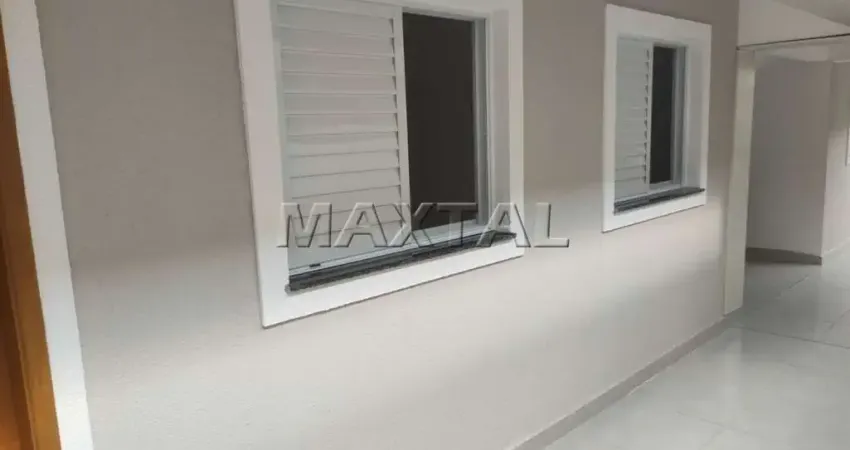 Apartamento de 40m² 2 dormitórios, 1 sala, 1 cozinha, 1 banheiro e lavanderia compartilhada.