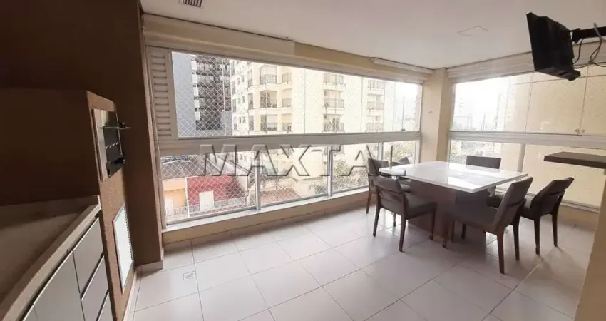 Apartamento em Santana 129m² para alugar,  3 quartos, 4 banheiros, 3 vagas, lazer completo