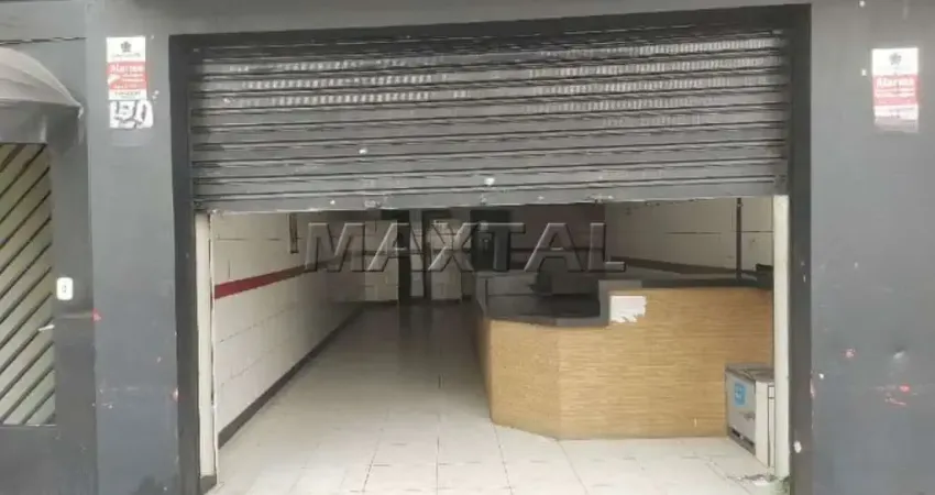 Loja de 160m² para locação, com 2 banheiros, no bairro da Vila Mazzei.