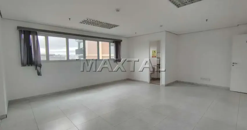 Sala comercial com 37m² para locação no santana office station, com 1 vaga de garagem.