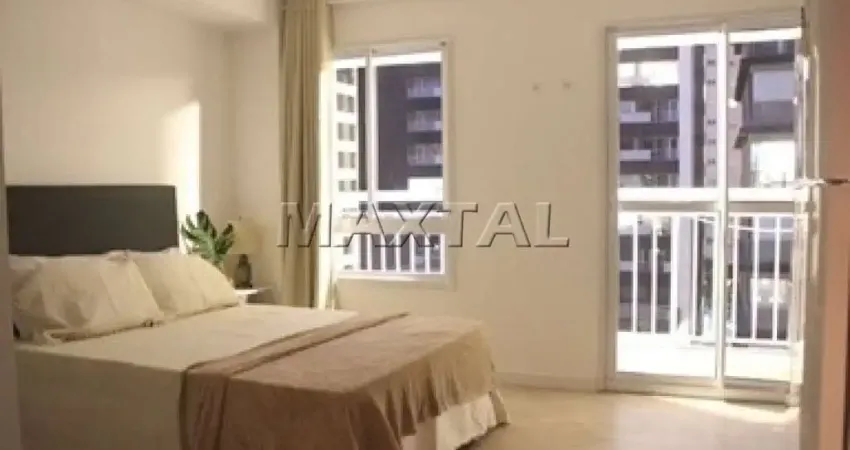 Studio mobiliado de 25 m² para locação em Pinheiros, próximo à Rua Oscar Freire e metrô