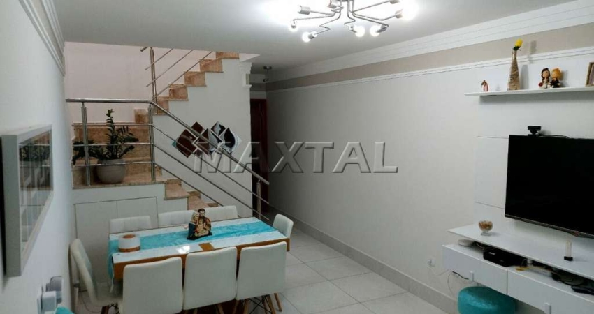 Sobrado à venda de 112m², com 3 dormitórios sendo suites e 2 vagas, na Vila Mazzei.