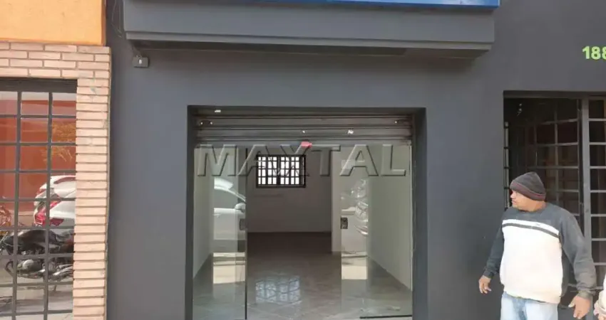 Loja comercial para locação de 55m² com 1 banheiro, no bairro Santana.