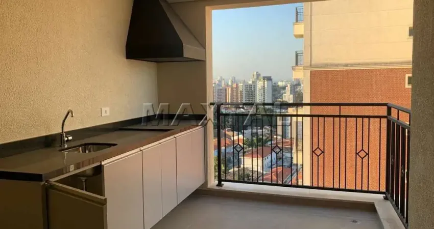 Apartamento 74m² com 2 quartos sendo 1 suite, sala com varanda gourmet e 1 vaga.