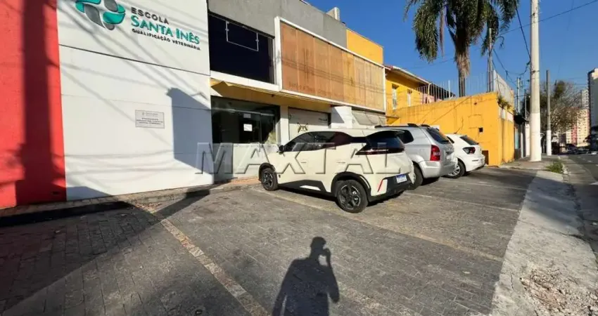 Prédio comercial para locação de 290m², com 3 banheiros e 6 vagas, no Parque Mandaqui.