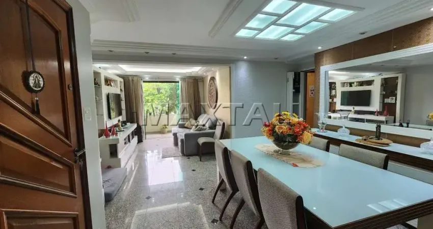 Apartamento de 109 m² à venda, com sacada, 03 dormitórios, sendo 01 suíte, e 02 vagas, em santana