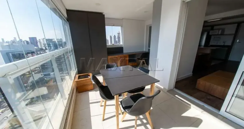 Apartamento à venda, com 49 m², 01 dormitório, 01 vaga, e varanda gourmet, em pinheiros.